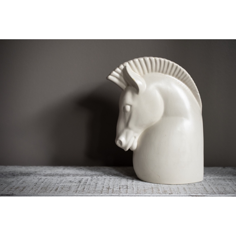 Vintage 1950s Retro Haeger Horse Head Pottery Vase - Picture 7 of 12
